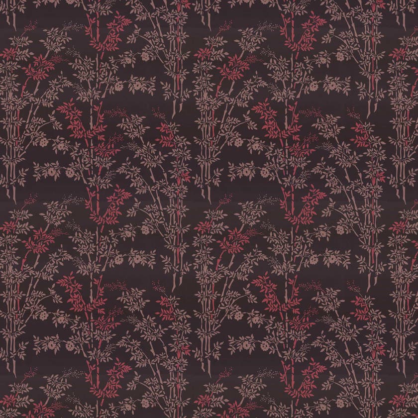 Lim & Handtryck - Bambu - Svart/Röd x124-20