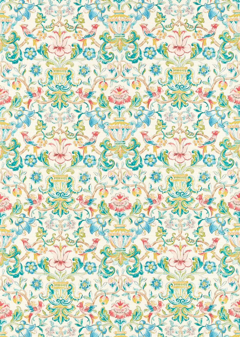 Zoffany - Pompadour Print Multi Cotswolds Manor Wallpaper