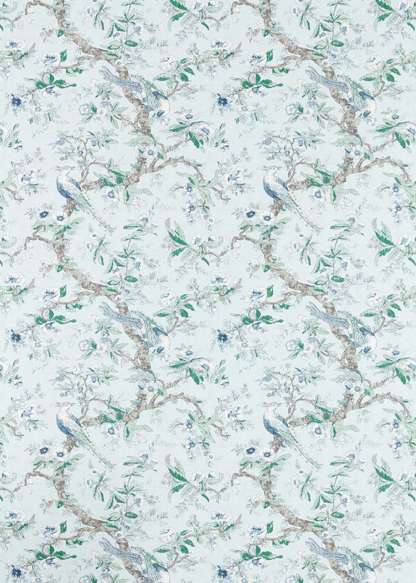 Zoffany - Chintz Blue Stone Cotswolds Manor Wallpaper