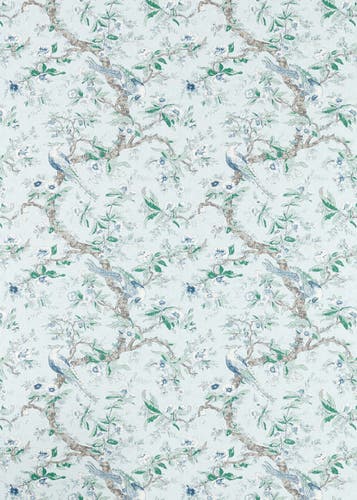 Zoffany - Chintz Blue Stone Cotswolds Manor Wallpaper