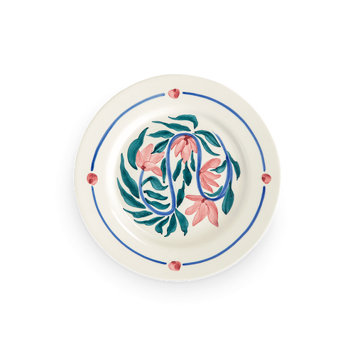 Flowers Tallrik Water Lilies 28 cm Vit