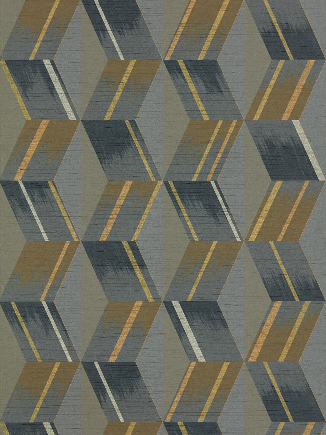 Zoffany - Rhombi Anthracite Rhombi Wallcoverings