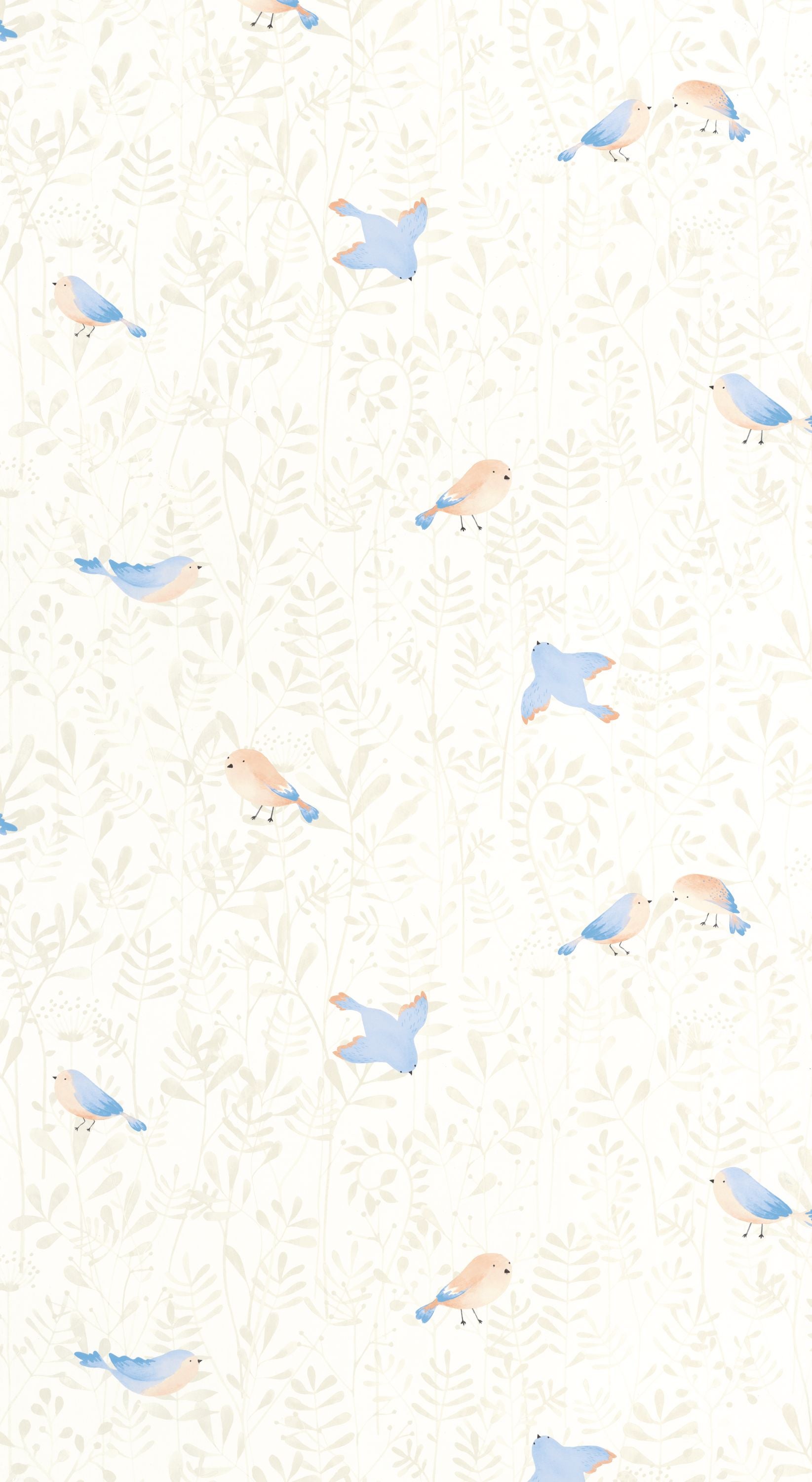Casadeco - Flying Bird Bleu Ciel Once Upon A Time
