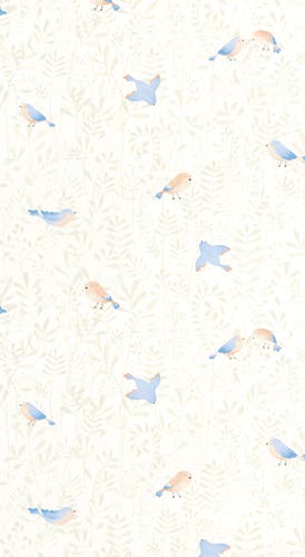 Casadeco - Flying Bird Bleu Ciel Once Upon A Time