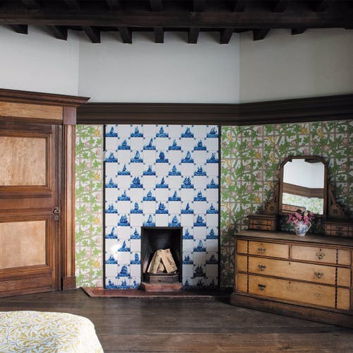 Morris & Co - Trellis Summer Yellow Cornubia Wallpapers