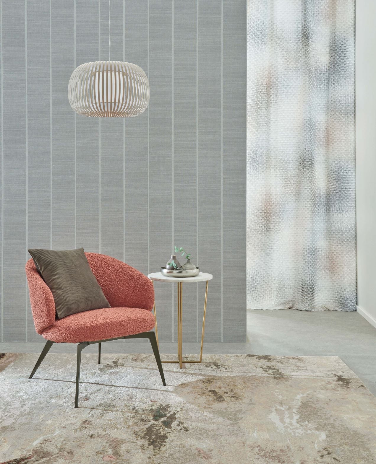 Osborne & Little - Shoji Vinyl Kanoko Shoji Vinyl Silver