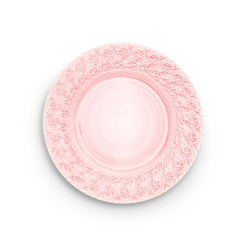 Lace Tallrik 32 cm Ljusrosa