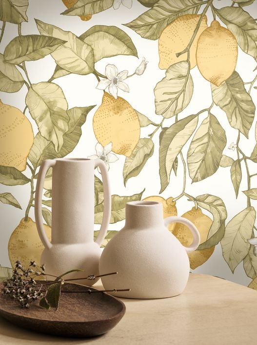 Casadeco - Lemon Tree Jaune Citron / Soliflore