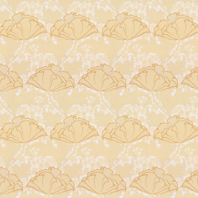 Lim & Handtryck - Berlin - Gul/Glimmer x101-50