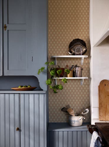 Duro - Lillstugan Röd Gammalsvenska Papper