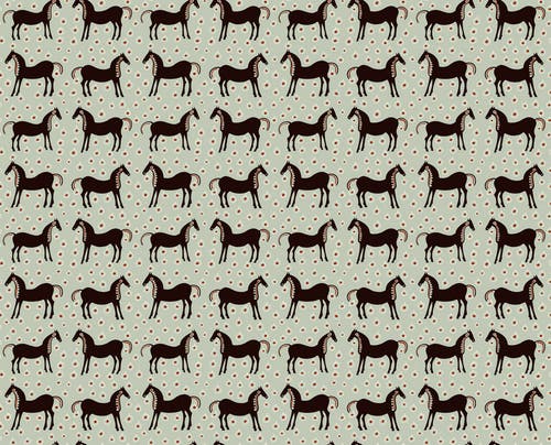 Midbec Tapeter - Musta Tamma Marimekko 6