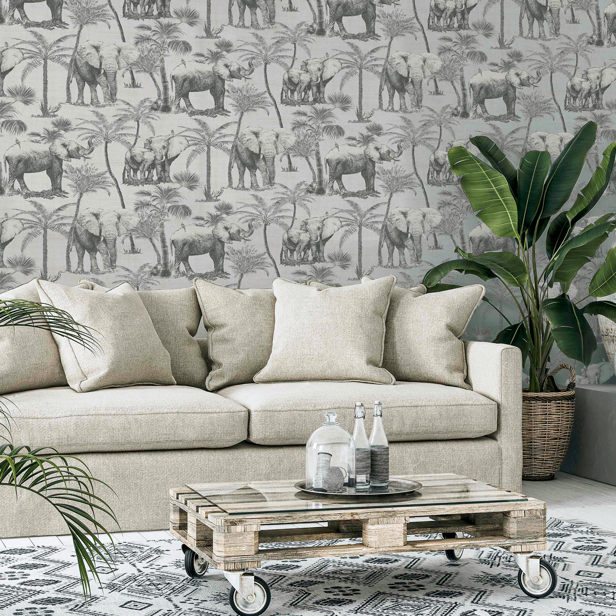 Safari Elephant Charcoal