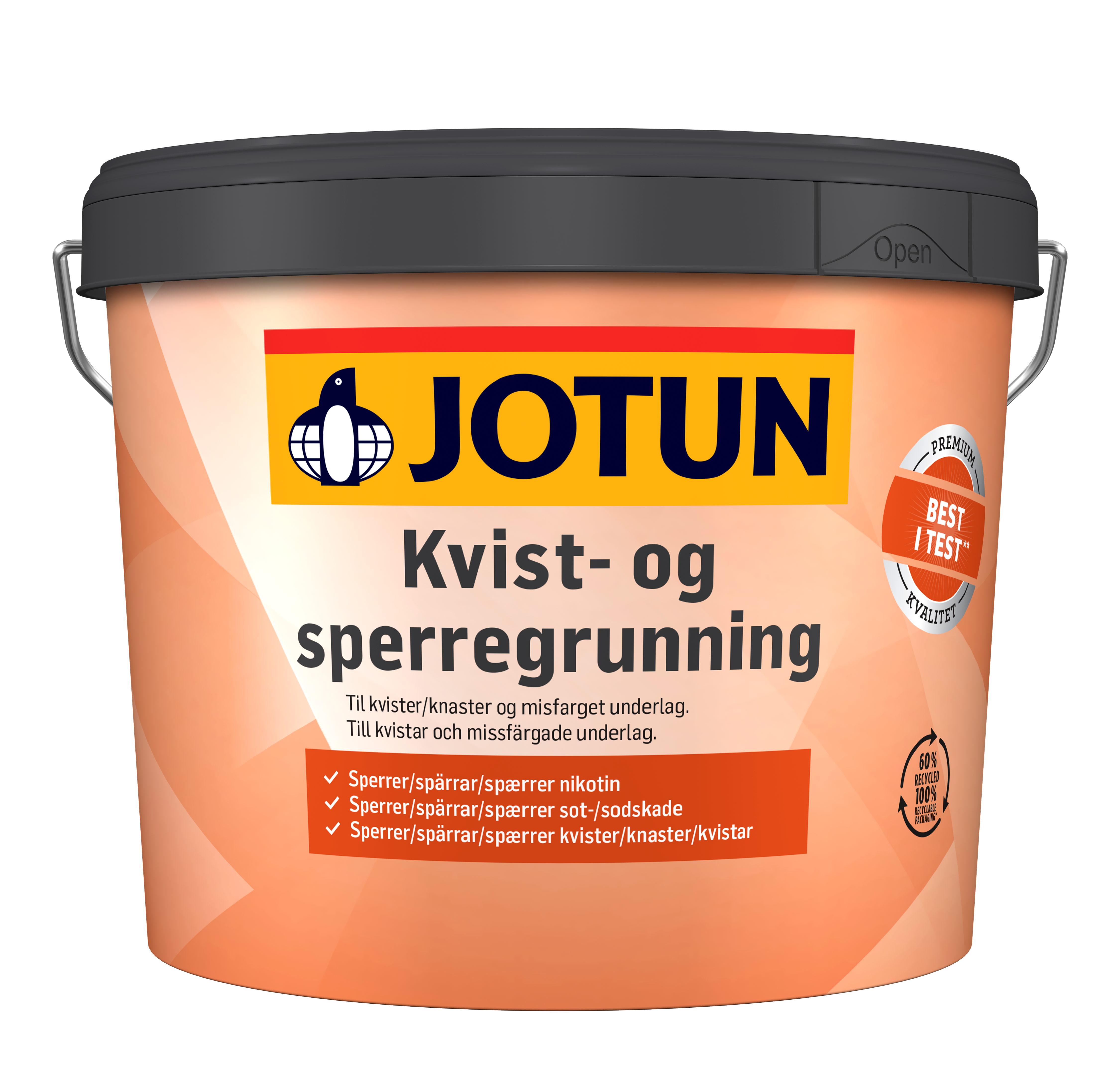 Kvist & Spärrgrundning 9 L Vit