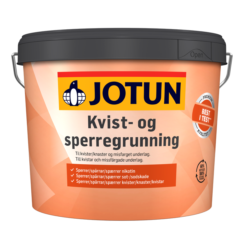 Kvist & Spärrgrundning 9 L Vit