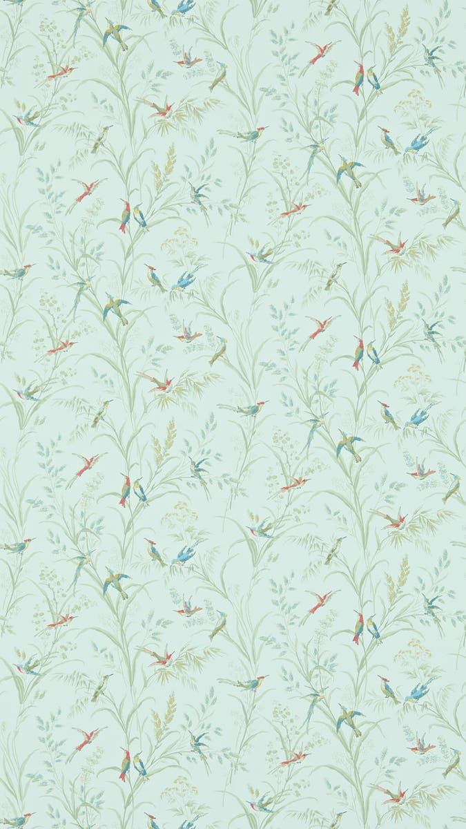 Sanderson - Tuileries Sage/Multi Country Woodland Wallcove