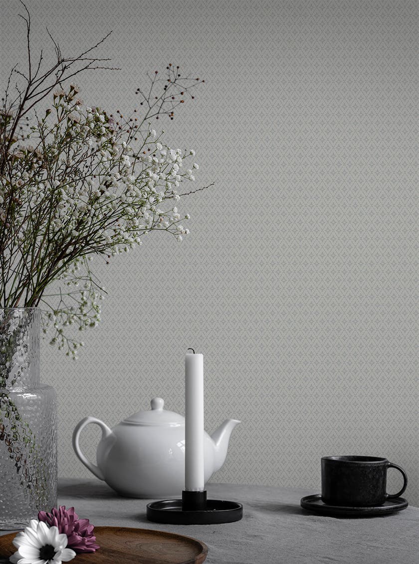 Lillstjärna Vit/Blå Småmönstrat