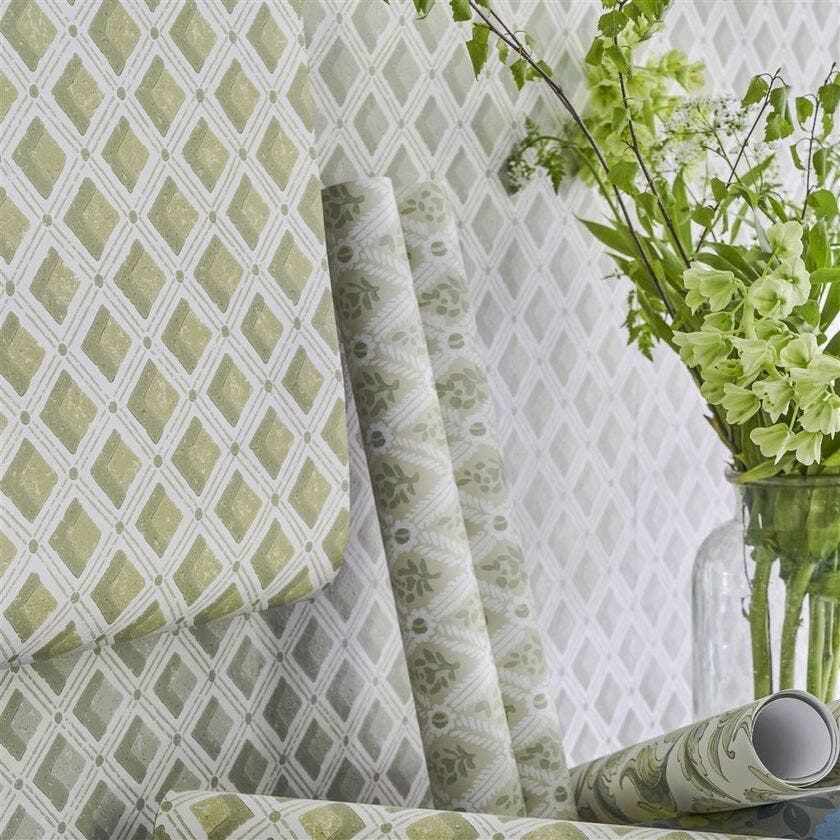 Designers Guild - Amsee Geometric Heritage Wallpaper