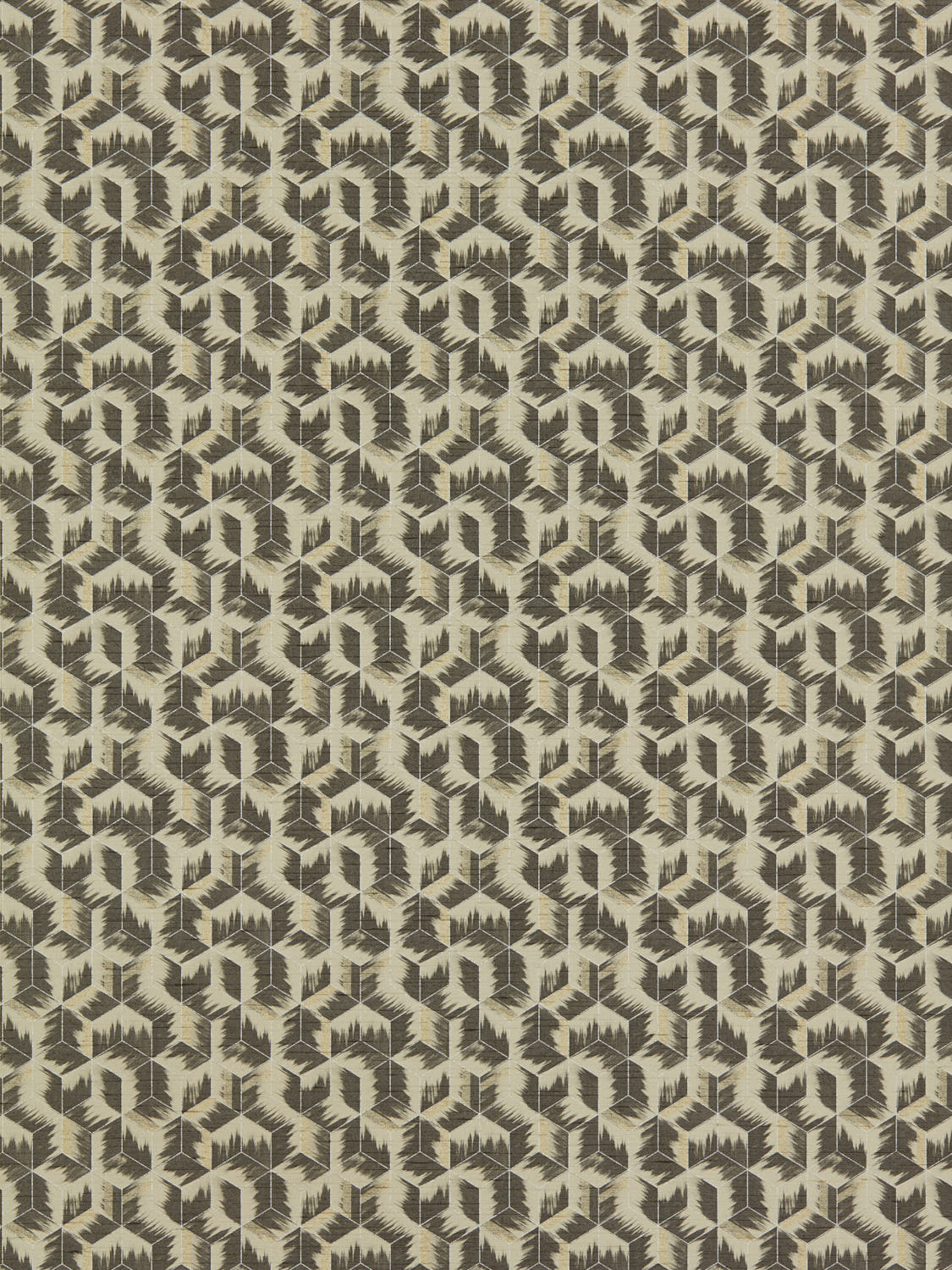 Zoffany - Tumbling Blocks Stone Rhombi Wallcoverings