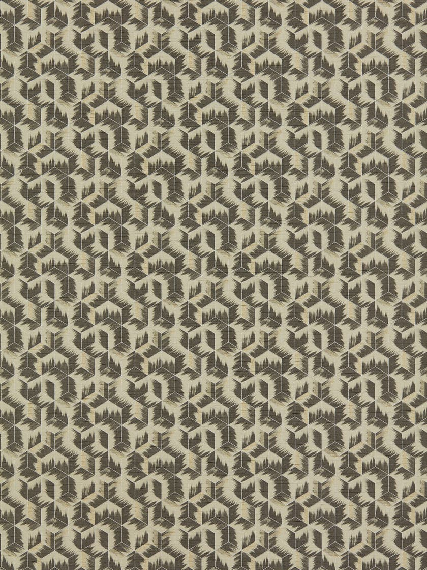 Zoffany - Tumbling Blocks Stone Rhombi Wallcoverings