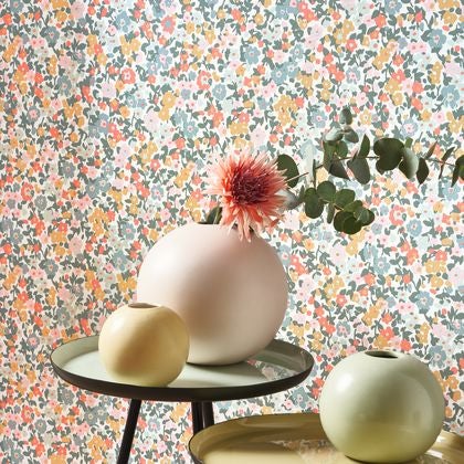 Casadeco - Pansy Bleu / Rose Flower Market