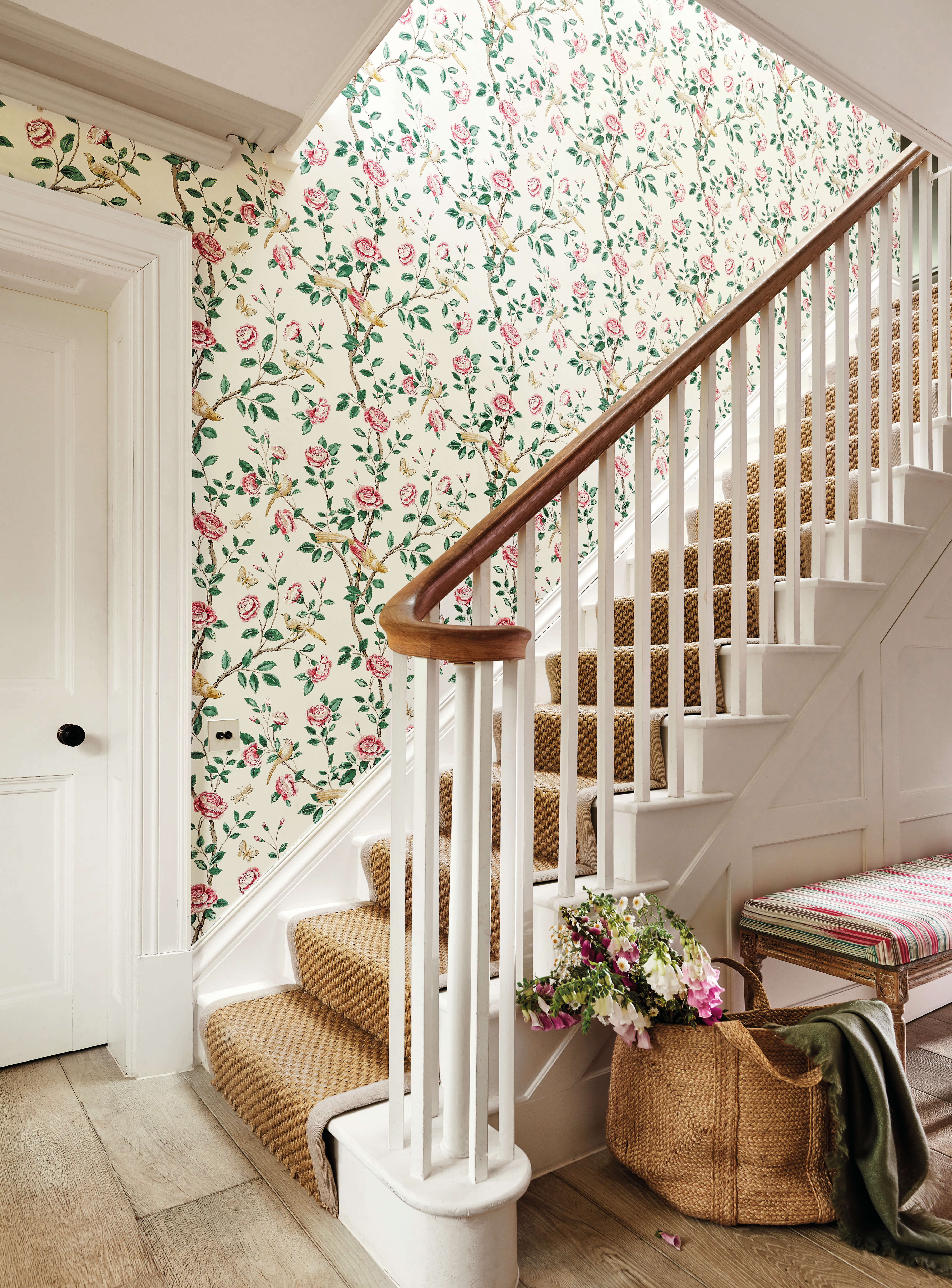 Sanderson - Andhara Rose/Cream Caspian Wallpapers