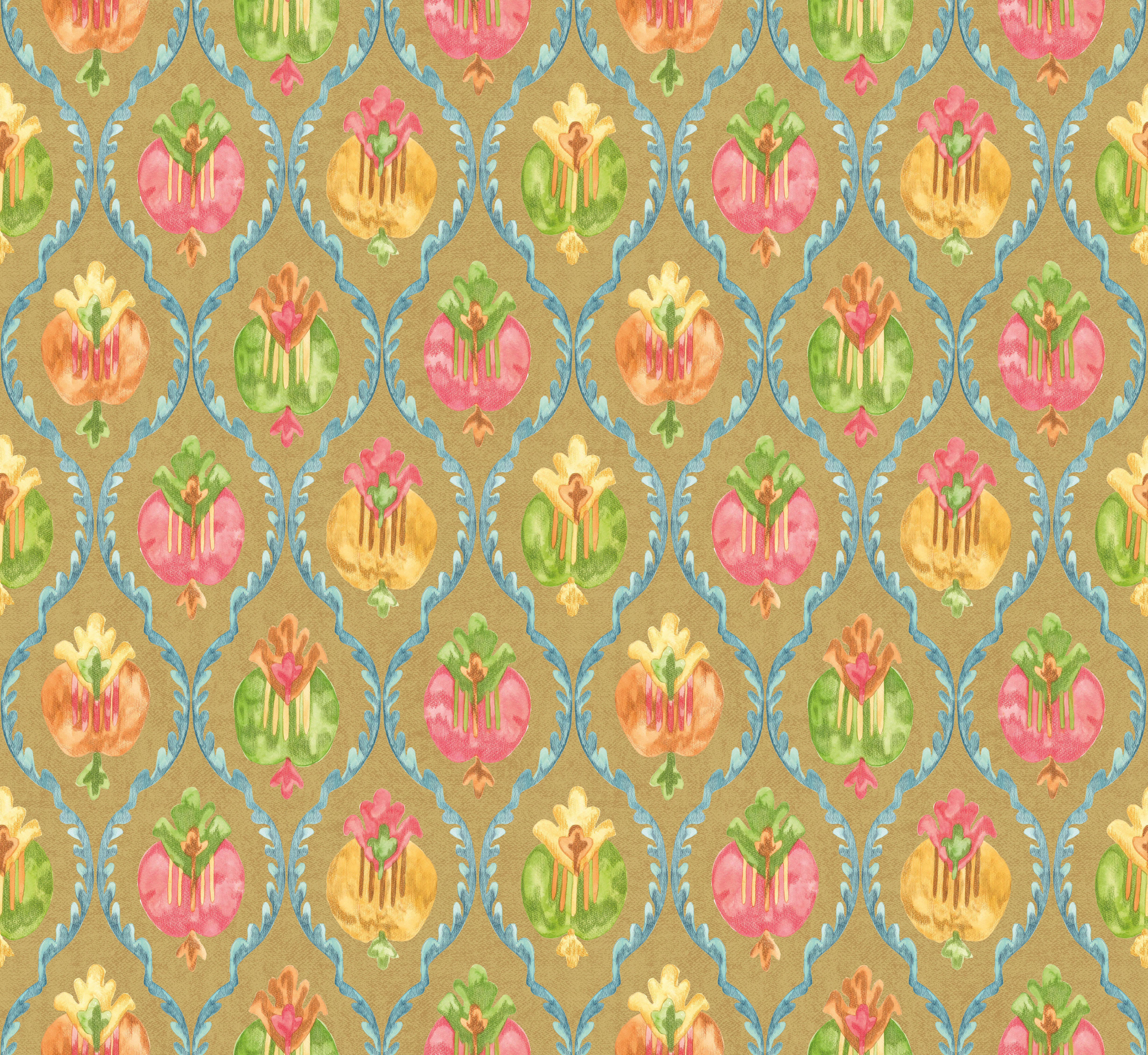 Osborne & Little Mysore Metallic Gold