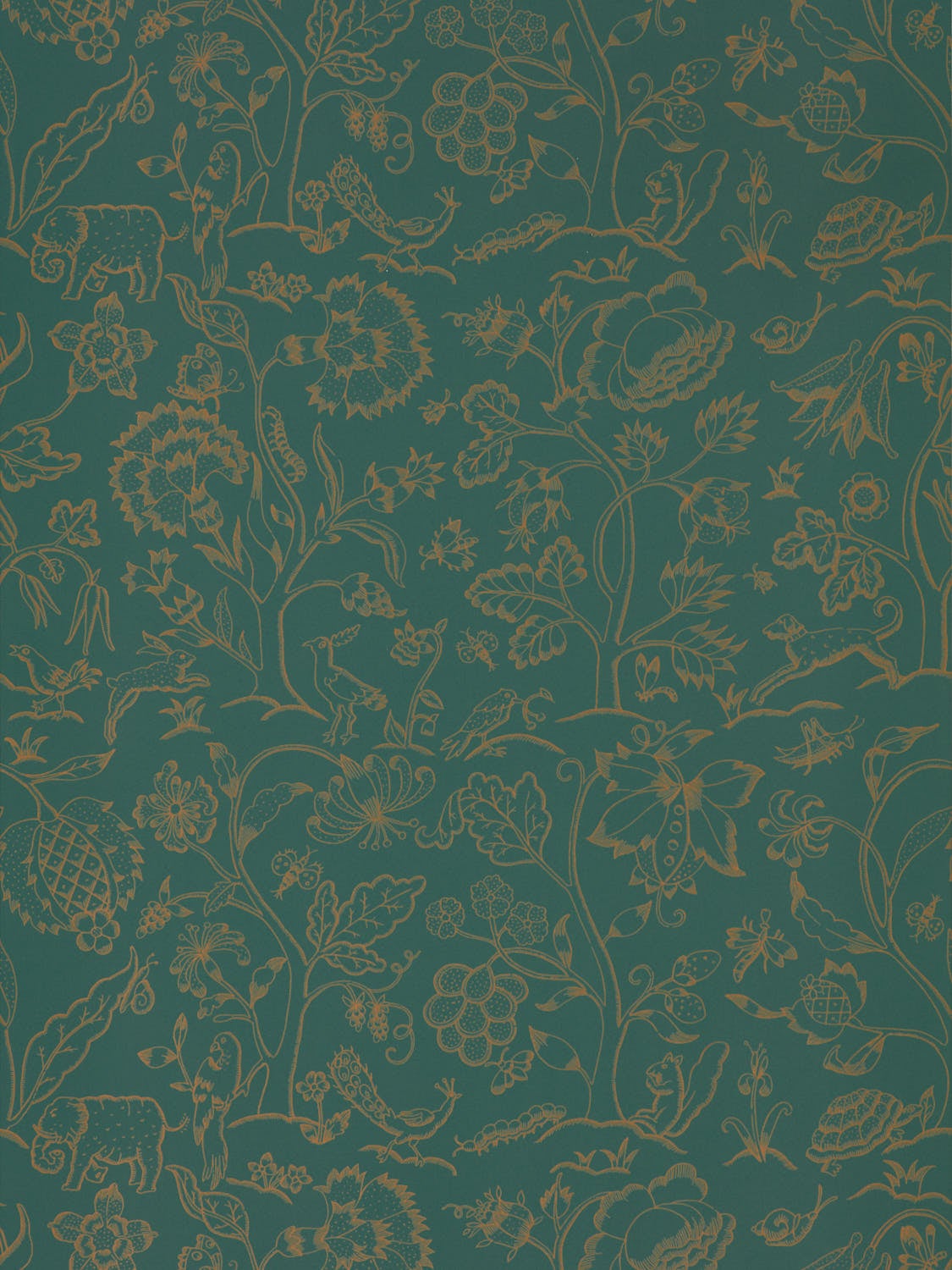 Morris & Co - Middlemore Moss Gold Melsetter Wallpapers