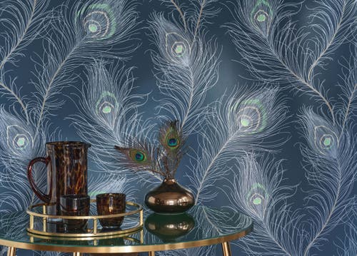 Casadeco - Revue Bleu Petrole / Vert Annees Folles