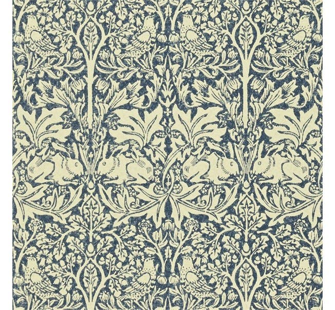 Brer Rabbit Indigo/Vellum Morris and Friends Wallpa