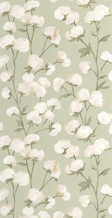 Casadeco - Cotton Flower Vert Mousse Soliflore
