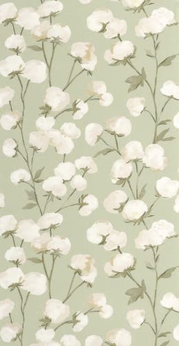 Casadeco - Cotton Flower Vert Mousse Soliflore