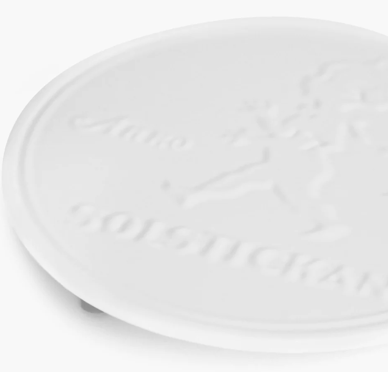 Grytunderlägg Gjutjärn Ø 19 cm Vit