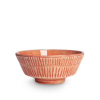 Stripes Skål 15x6 cm Orange