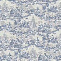 Skeppsmotiv - Blå x137-40