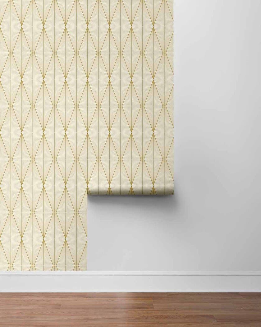 Peel & Stick Geo Diamond Goldenrod NW55805