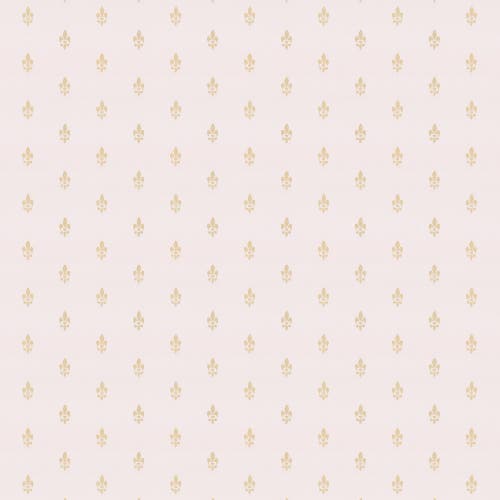 Lim & Handtryck - Fransk lilja - Vit/Guld x118-10