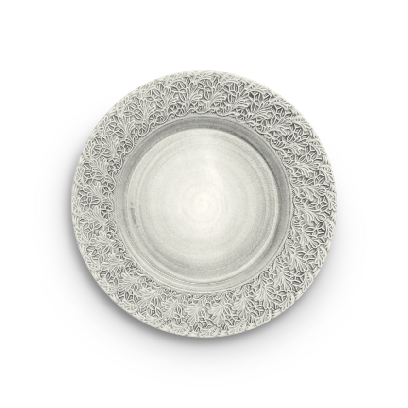 Lace Tallrik 32 cm Grå
