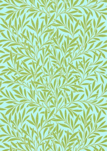 Morris & Co - Willow Sky/Leaf Queen Square Wallpapers