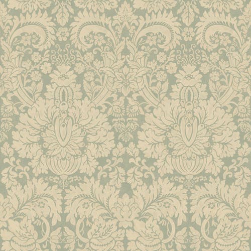 Queen's Damask Aquamarine