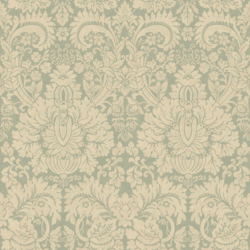 Queen's Damask Aquamarine