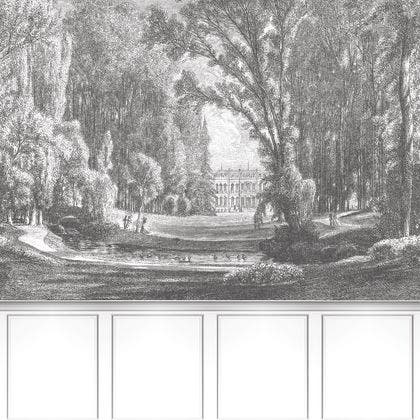 Casadeco - Balade Au Parc_L Noir Gra Les Belles Toiles De Jouy