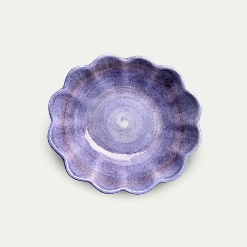 Oyster Skål 18x16 cm Viol