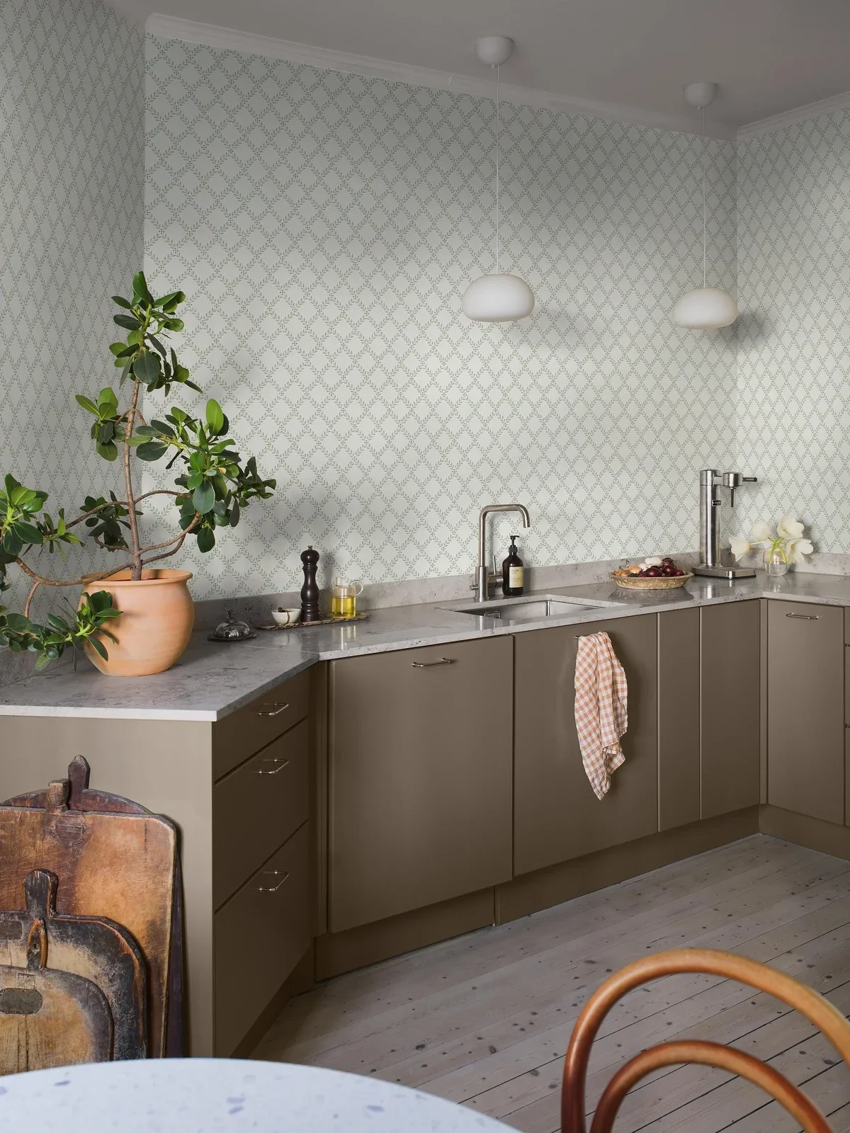 Boråstapeter - Trellis Leaves