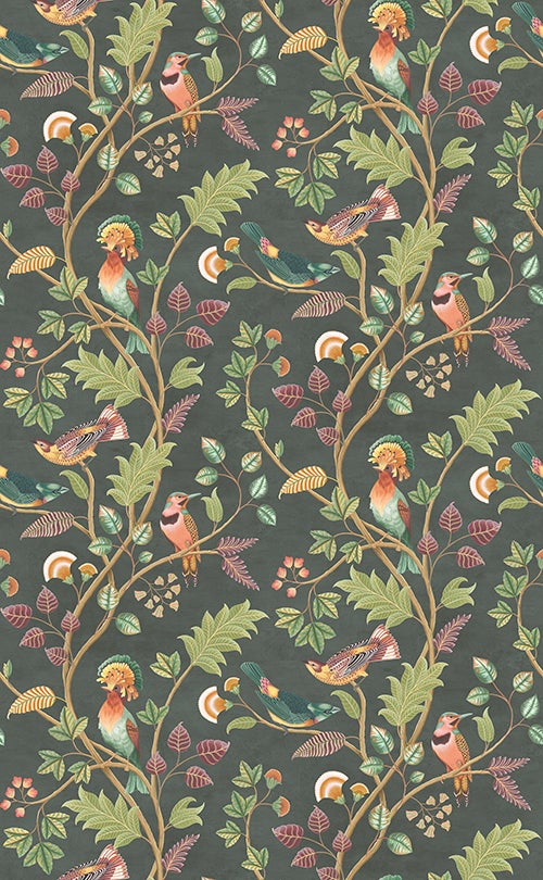 Osborne & Little - Mayani Byzance Mayani Fir/Plum.