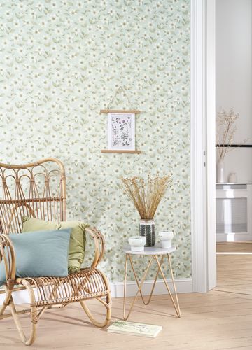 Casadeco - Clematites Bleu Grise Gardens