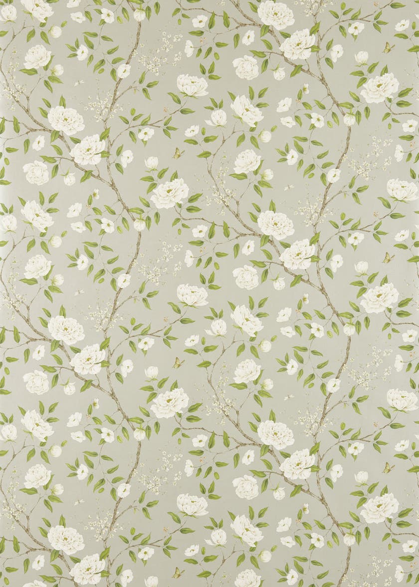 Zoffany - Romey`s Garden Silver Cotswolds Manor Wallpaper
