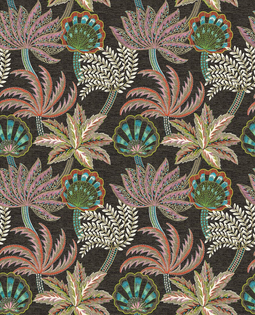 Osborne & Little - Ravenala Irisa Ravenala Charcoal/B