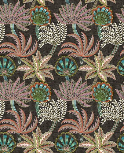 Osborne & Little - Ravenala Irisa Ravenala Charcoal/B