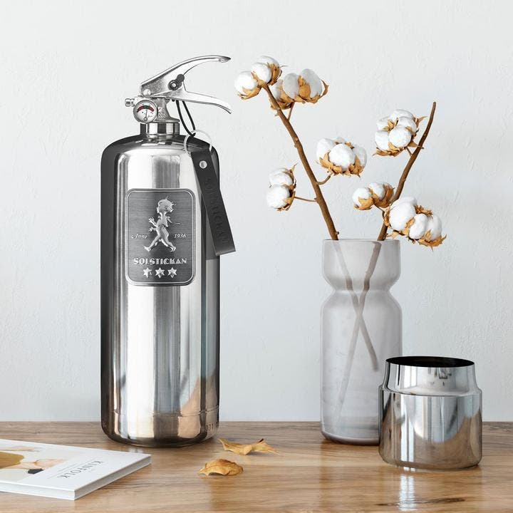 Brandsläckare 2 kg Design Steel Edition