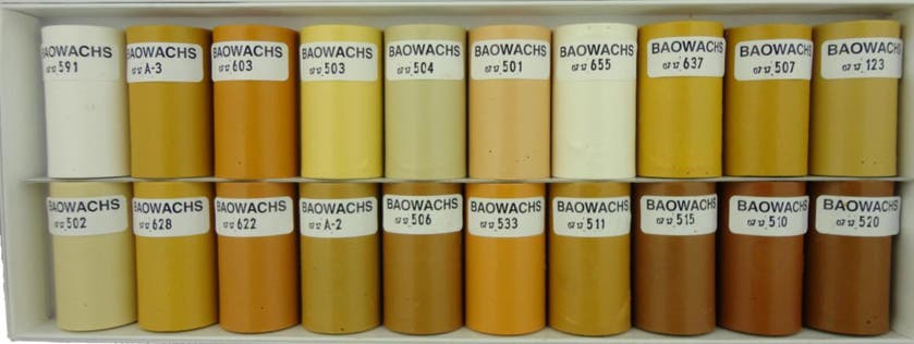 BAOWACS LAGNINGSKIT 20ST SORT PÅ LJUSA VAXSTAVAR